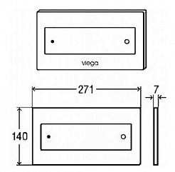 Viega Кнопка смыва Visign for Style 12 597252 хром – фотография-3