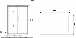 Niagara Душевая кабина 120x90 NG-7711WBK – фотография-3