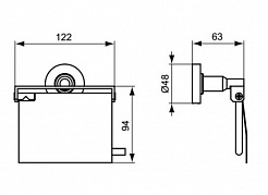 Ideal Standard Держатель туалетной бумаги IOM с крышкой – фотография-2