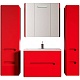 Водолей Мебель для ванной "Флорена 80" подвесная красная – фотография-12