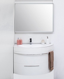 De Aqua Мебель для ванной Эскалада 100 L, зеркало Алюминиум – фотография-3