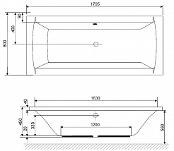 Am.Pm Панель фронтальная для ванны Admire 180x80 – фотография-3