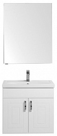 Aquanet Мебель для ванной Рондо 70 белый (дверцы) камерино – фотография-1