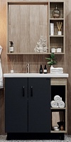 Onika Мебель для ванной Тимбер 80 серый /дуб сонома