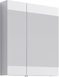 Aqwella Мебель для ванной Бриг 75 подвесная, белая, зеркало-шкаф – фотография-2