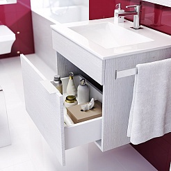 Aqwella Мебель для ванной Бриг 60 белая, 1 ящик, зеркальный шкаф – фотография-4