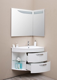 De Aqua Мебель для ванной Трио Люкс 90 R, зеркало Трио Люкс – фотография-8