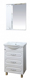 Misty Мебель для ванной Александра 55 L 3 ящика, белый  – фотография-1
