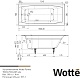Wotte Ванна чугунная Forma 150х70 – картинка-6