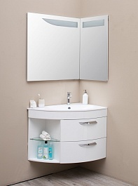 De Aqua Мебель для ванной Трио Люкс 90 R, зеркало Трио Люкс – фотография-7