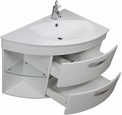 De Aqua Мебель для ванной Трио Люкс 90 R, зеркало Смарт – фотография-9