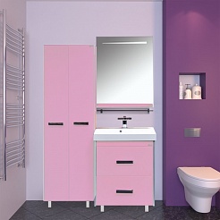 Misty Зеркало для ванной Джулия 65 розовое – фотография-3