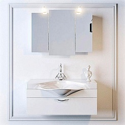 Aqwella Мебель для ванной Бродвей 110 белая – фотография-1