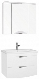 Style Line Мебель для ванной Жасмин-2 80 Люкс белая – фотография-1