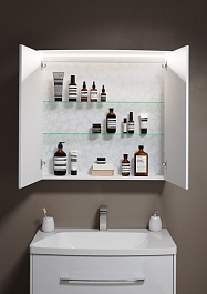Aqwella Мебель для ванной Neringa 80, зеркало-шкаф – фотография-8