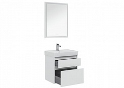 Aquanet Мебель для ванной Nova Lite 60 2 ящика, белая – фотография-2