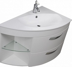 De Aqua Мебель для ванной Трио Люкс 90 R, зеркало Смарт – фотография-8