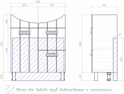 Vigo Мебель для ванной Diana 2-70 R – фотография-19