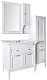 ASB-Woodline Мебель для ванной Гранда 85, шкафчик, белый (патина серебро), массив ясеня – фотография-13