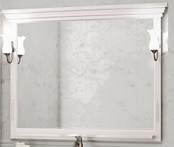 Opadiris Зеркало для ванной Риспекто 120 цвет 9003 (белый матовый) – фотография-1