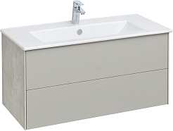 Акватон Мебель для ванной Сохо 100 R подвесная слэйт/галька серая – фотография-5