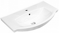 Bas Мебель для ванной Варна 105 белый, глухие дверцы, зеркало-шкаф – фотография-5