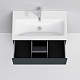 Am.Pm Мебель для ванной Gem 75 графит матовый, напольная, с 2 ящиками – фотография-16