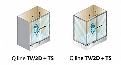 Kolpa San Душевая дверь в нишу Q-line TV/2D 120 – фотография-2