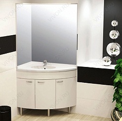 Aquanet Зеркало для ванной "Корнер 80" L – фотография-2