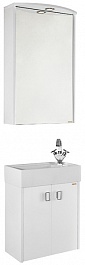 Водолей Мебель для ванной Твист 50 L белая – фотография-1