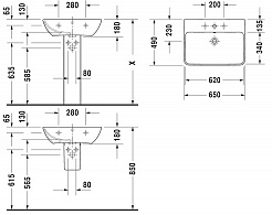 Duravit Раковина ME by Starck 2335650030 65 см – фотография-2