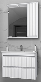 Brevita Мебель для ванной Balaton 80 R белая – фотография-1