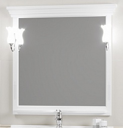 Opadiris Зеркало для ванной Риспекто 95 цвет 9003 (белый матовый) – фотография-1