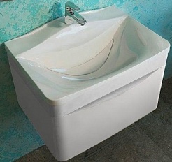 Velvex Мебель для ванной Iva 60 подвесная, белая, зеркало-шкаф – фотография-7