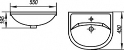 Merkana Мебель для ванной комнаты Ладья 55 R – фотография-4