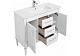 Aquanet Комплект мебели Селена 105 (3 ящика, 2 дверцы), белая/патина серебро – фотография-17
