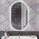 Opadiris Мебель для ванной Ибица 120 с овальным зеркалом белая/золото – фотография-25