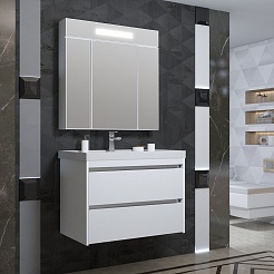 Opadiris Мебель для ванной Фреш 100 подвесная белая – фотография-2