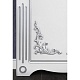 Водолей Тумба с раковиной "Кармен 105" с дверцами, белая/серебро – фотография-6