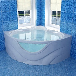 Triton Акриловая ванна "Виктория" со стеклом – фотография-5