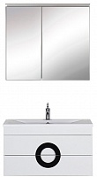 De Aqua Мебель для ванной Форма 90, зеркало-шкаф Алюминиум