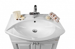 Водолей Мебель для ванной "Белладжио 75" L патина серебро – фотография-3