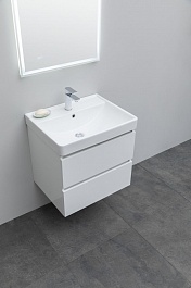 Aquanet Мебель для ванной Вега 60 подвесная белая глянцевая – фотография-6