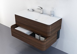 Am.Pm Мебель для ванной Sensation 80 R табачный дуб, текстурированная – фотография-5