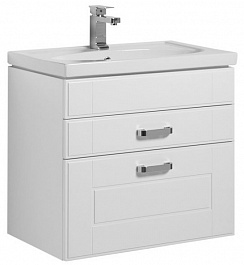 Aquanet Мебель для ванной "Рондо 70" белый (2 ящика) – фотография-9