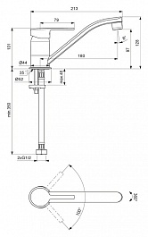 Vidima Смеситель Logik BA282AA для кухонной мойки – фотография-2