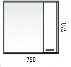 Corozo Мебель для ванной Лорена 75 лайн – фотография-3