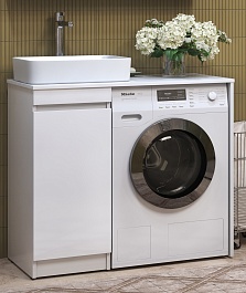 Vigo Мебель для ванной Urban 400-1-0 со столешницей под стиральную машину белая – фотография-8