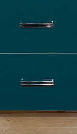 Misty Тумба с раковиной Джулия QVATRO 75 конус, 3 ящика, зеленая – фотография-5