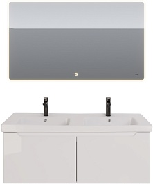 Dreja Мебель для ванной W 125 подвесная белая – фотография-1